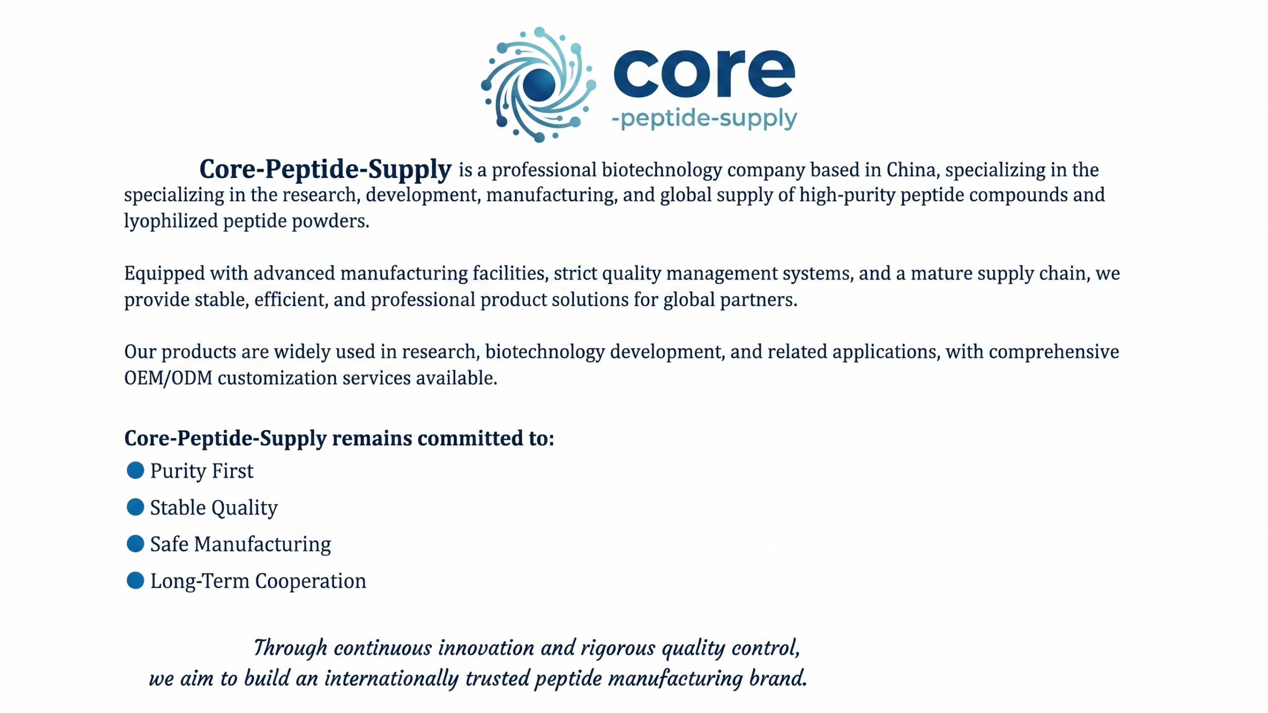 About Meet Peptides